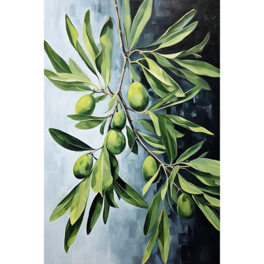 olive tree leaves canvas